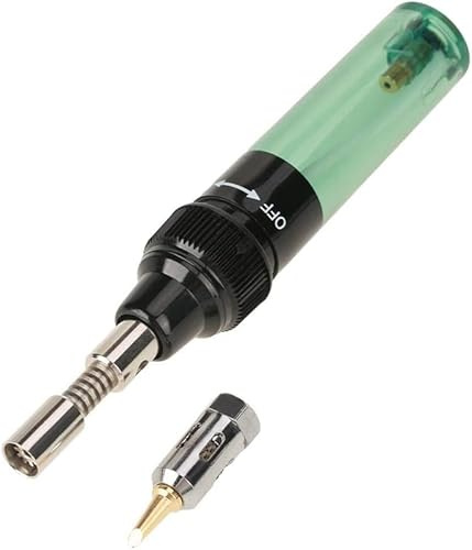 Telituny Cordless Butane Gas Soldering Iron Gun & Welding Pen Tool, 1300℃(2372℉) Handy Torch, 3-in-1 Iron Gun Welding Pen Tool, for Precision Welding of Electronic Products and Motherboard Circuits