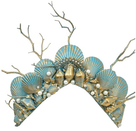 W WIDMANN MILANO Party Fashion - Kopfschmuck Meerjungfrau | Accessoire für Unterwasserwelt Kostüme, Karneval und Mottoparty