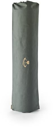 Myga Yoga Mat Bag – Cotton Yoga Mat Carrier with Shoulder Strap & Drawstring Closure – Lightweight & Durable Yoga Mat Holder – Eco-Friendly Mat Storage for Home, Gym & Travel – Sage or Cream (Sage)
