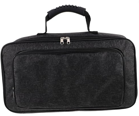 TOGEVAL Gitarrentasche für Effektpedale Stoßfester Hartschalenkoffer mit Tragegriff Schutz Case für E Gitarren Pedalboard Wasserabweisend und Vibrationsdämpfend Aufbewahrungstasche für
