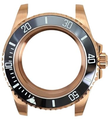 11 st 40MM klockfodral Rostfritt stål Borstad rem Safirglas for Miyota8215 rörelser SUB GMT Yacht(No strap 22)