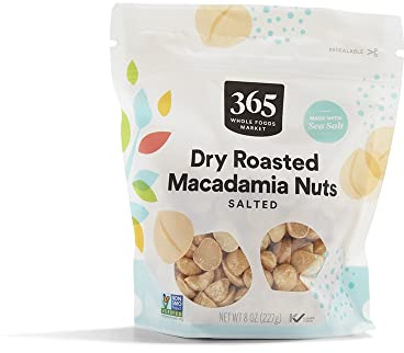 365 by Whole Foods Market, Roasted And Salted Macadamia Nuts, 8 Ounce