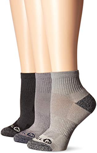 Merrell Tubstrumpor i ull för vandring och vardag, unisex-vuxen, 3 och 6 par, dämpande och fukttransporterande, ankelstrumpor, Small-Medium