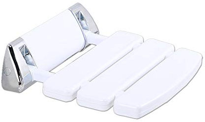 Duschsitz Klappbar Wandmontage Duschklappsitz rutschfeste Sitzfläch Baden Nehmen Eine Dusche Behinderte Dusche Sitz-Schemel - Belastbar bis 130 kg - Weiß
