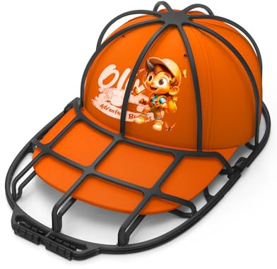 XQXA Cap Washer für Baseballmützen, gebogener Käfig-Reiniger, Shaper für Waschmaschine oder Geschirrspüler, Kunststoff, passend für Kinder und Erwachsene-1 Stück