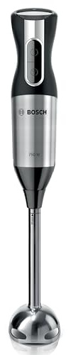 Bosch Stabmixer ErgoMixx Style MS6CM6155, Mixfuß, Pürierstab, Mix- und Messbecher, Schneebesen, 4-Klingen-Messer, ergonomisches Design, 12 Stufen plus Turbo, 1000 W, Edelstahl