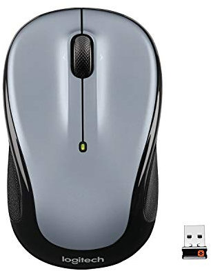 Logitech M325 Souris sans Fil, 2,4 GHz avec Récepteur USB Unifying, Suivi Optique 1000 PPP, Batterie Longue Durée 18 Mois, Compatible PC/Mac/Ordinateur/Chromebook - Gris Clair (Reconditionné), Argent