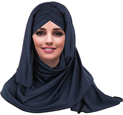YOFASEN Slouchy Muslimischer Hut - Frauen Islamische Schals Schönes Hijab Beanie Mützen Schal Kopftuch
