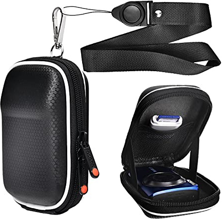 FOSOTO Funda para Cámara Compacta Digital Estuche Protectora para Cámara de Fotos y Vídeo Bolsa EVA Caja Antichoque con Correa para Cuello Compatible con Canon Kodak Sony Fujifilm Instax Panasonic