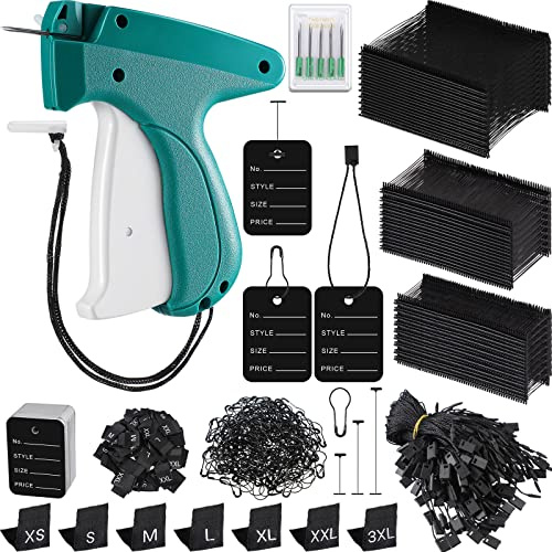 3576 pezzi pistola etichettatrice vestiti tag kit con aghi standard in plastica ganci di fissaggio per appendere etichette, spille di sicurezza zucca, etichette per prezzi al dettaglio, etichette di