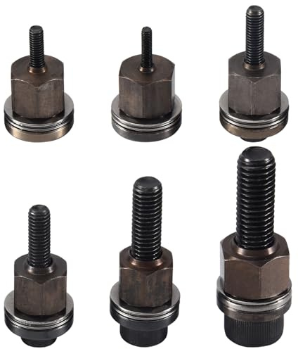 Littlecatch 6Pcs Hand Rivet Nut Head Nuts Simple Installation Manual Riveter Rivnut Tool Accessory for Nuts M3 M5 M6 M8 M10