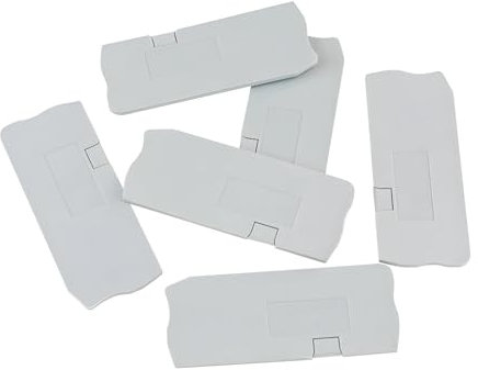 D-ST4-TWIN Piastra di copertura terminale da 100 pezzi for cappucci for morsettiere su guida Din ST4-TWIN