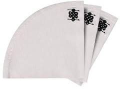 Lot de 3 filtres à café ATHIA pour Hario V60 taille 01, 100 % coton, réutilisables en forme de cône, pour 1 à 2 tasses, alternative écologique aux filtres en papier