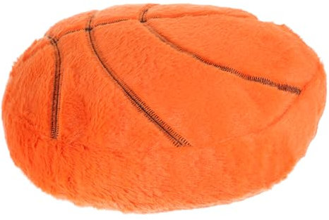 HONMEET Gefülltes Basketball-sitzkissen Rundes Plüsch-basketballkissen Home-Office-Ball-sofakissen Für Schlafzimmer Und Wohnzimmer