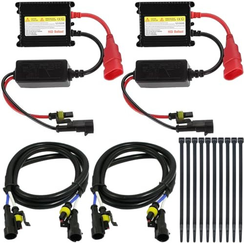 DAOKAI Hid Ballast 55W Ultra thin Universal DC Replacement Ballast for H1 H3 H4 H11 H8 9005 9006,Anti-interference,for Car Motorcycle Electric Motor Car(2pcs)