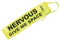Nervous, Anxious Dog Lead Sleeve Sign, Give Me Space Neon Hi Vis Reactive Dog Leash Slip Cover, Reactive, Awareness, Yellow Warning, Pet Training Leads, Rescue Dogs Accessories By Merlin Pet Products