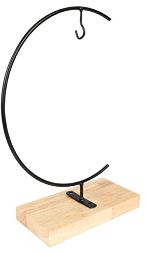 IMIKEYA Dekorative Displayständer Für Ornamente Landschafts-hängeregal Eisen Desktop-rack- Schwarz