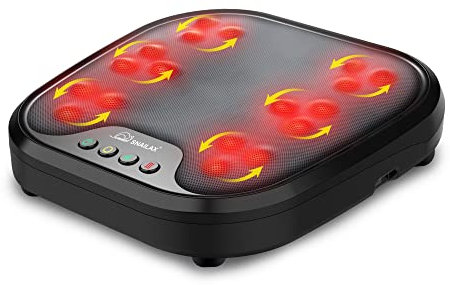 Snailax Foot Massager with Heat for Plantar Fasciitis, Shiatsu Feet Massage Machine with Deep Kneading, Gifts for Women Men Mom Dad