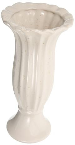 ULTECHNOVO Jarrón Memorial De Cerámica Estilo Romano para Cementerio Maceta Decorativa para Flores De Tumbas Adorno Elegante y Duradero para Exteriores