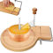 HYQNG Rizador de Queso de Madera de Haya, Cortador de Queso y Queso, rasurador de Queso Duro y Blando con Grosor Ajustable, para Tete de moine, girolle y Afeitado de Chocolate Machine