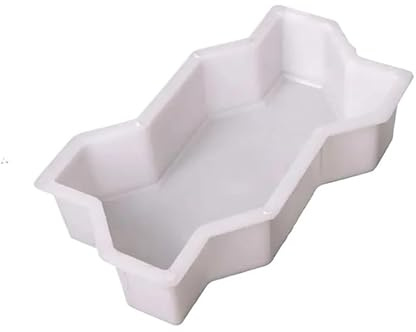 GFDSGRE Moldes para Cemento Molde For Pavimentación De Ladrillos DIY con Forma Ondas, Reutilizable For Hacer Caminos Hormigón, Adoquín For Césped, Patio, Jardín(10PCS)