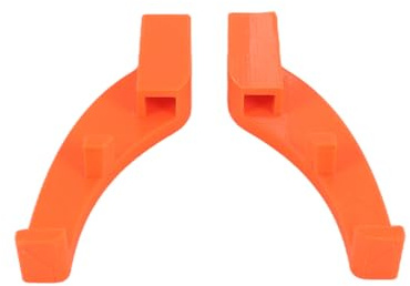 Gutol 2 unidades de cierre de ventana para autocaravana, de plástico, resistente a los rayos UV, con protección antimanipulación, color naranja (poliplástico con botón).