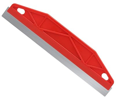 Red Stainless Steel Paint Edger Cutting in Tool Trimming Guide | Robust metal plate durability; smooth scraping utility; smudge-free coating defense for baseboards rugs