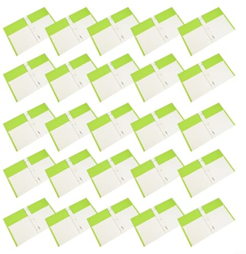 Besttoolifes Lot de 25 chemises en plastique A4 avec double poches, design perforé à 3 trous, imperméable et résistant aux déchirures, pour classement et rangement au bureau, 5 couleurs (B)