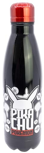 Stor Botella de Agua Acero Inoxidable Pokémon 780ml - Termo Reutilizable con Tapón de Rosca Hermético, Sin Derrames para Deporte Colegio Oficina
