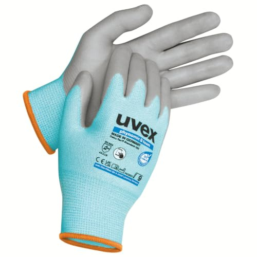 Uvex 60080 11 Phynomic C3 Safety Glove, Size: 11, Sky Blue