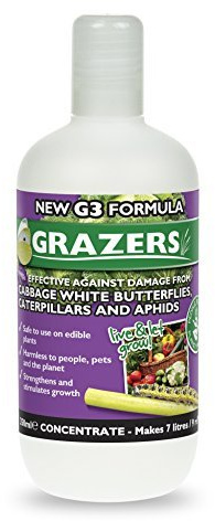 Grazers G3 350ml Concentrate Protects From Cabbage White Butterflies, Caterpillars & more by Grazers ltd