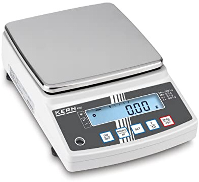 KERN Präzisionswaage ABP PNS 3000-2 (mit Stimmgabel-Wiegesystem, interne Justiertechnik, stoßfeste Wägeplatte, digitale Waage, Einereichswaage) PNS 3000-2