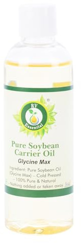 R V Essential Pure Soybean Carrier Oil 100ml (3.38oz)- Glycine Max