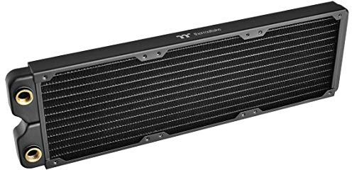 Thermaltake Pacific C360 - Sistema de refrigeración líquida C360 de 27 mm de grosor, aletas de alta densidad, tubos de cobre de una sola fila, radiador de cobre CL-W228-CU00BL-A