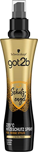 got2b Hitzeschutz-Spray Schutzengel bis 220 °C (200 ml), Styling Lotion beschützt das Haar vor Hitzeschäden, für heiße Styles mit Gloss-Finish, beschwert nicht