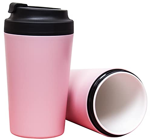 Ceramic Travel Mug with Lid, Coffee Cup Travel Mug, Ceramic Coffee Mug