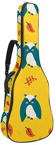 Akustikgitarre Tasche Wasserdicht Gitarren Rucksack Dicke Weich Gepolstert Weihnachten Weihnachtsmann Glocke Schneeflocke Blau Weiß Konzertgitarre Tasche, Farbe6, 42.9x16.9x4.7 in, Taschen-Organizer