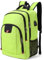 Della Gao Laptop Backpack,Extra Large Anti-Theft Business Travel Laptop Backpack Bag with USB Charging Port, Green 17 inch