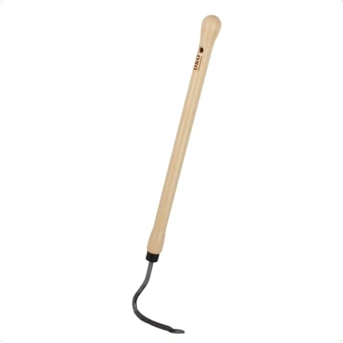 D&O - Sauzahn aus Borstahl - Bodenlüfter mit 60 cm Eschen-Stiel | Geschmiedete Gartenhacke mit 2,5 cm Klingenbreite - ideal zur Bodenkultivierung und zum rückenschonenden Arbeiten