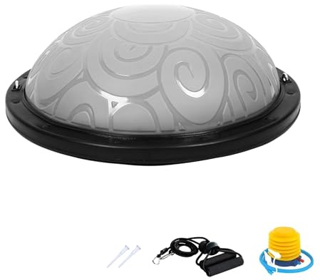 MAGIC SELECT Balón de Equilibrio. Media Bola Equilibrio. Media Pelota para Fitness, Yoga, Pilates, Entrenamiento con Bandas de Resistencia. Semiesfera Balance Trainer Ball para Deporte en Casa.