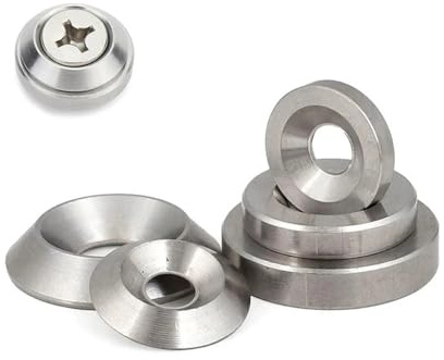 Rondelles de fixation 5/10/20 pièces rondelle à tête fraisée solide conique joint plat concave et convexe rondelles coniques coniques en acier inoxydable M3 M4 M5 M6 M8 M10 (Size : 5pcs CONE M10x30x6