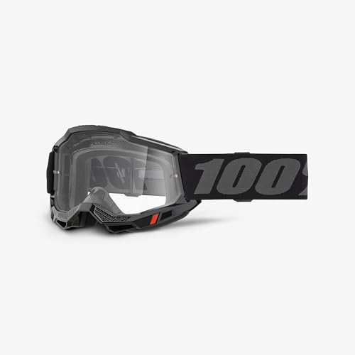 100% ACCURI 2® Junior Moto/MTB Brille - Schwarz, Spiegel, Modern, Jugendanpassung