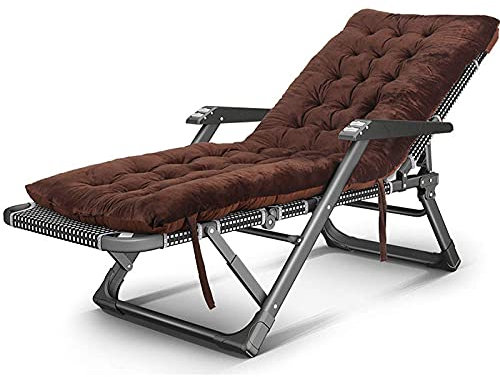 Zero Gravity Liegestuhl, klappbarer Strandstuhl für den Außenbereich mit Wattepad, leicht, verstellbar, atmungsaktiv, Liegestuhl, Garten, Terrasse, s (C) Vision