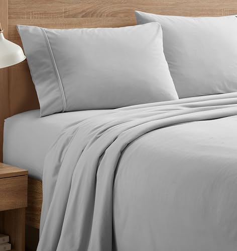 Set di biancheria da letto king size in flanella, per letto king size, con tasca profonda e traspirante, per tutte le stagioni, con angoli elasticizzati e cinghie integrate per lenzuolo, piatto e