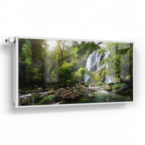 DEQORI Magnetfolie für Heizung 120x60 cm | Motiv Verborgenes Wasserwunder | dekorative Magnetmatte Heizkörper Schutz Verkleidung | Magnet Deko-Folie selbstklebend, magnetisch & beschreibbar