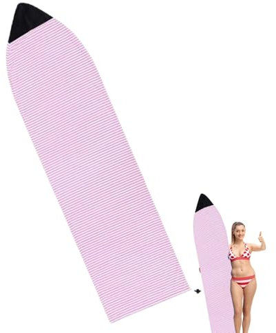 Generisch Board Bag Surfbrett - Leichte Boardbag-Surfsocke - Strapazierfähiger Strickstoff, Schutztasche, Surfsocke für Ihr Surfbrett, kurzes Brett, Pink