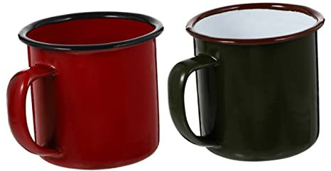 TOPBATHY 6 Stk Altes Schnapsglas Emaille-kaffeetasse Kaffeebecher Aus Emaille Mehrzweck-trinkbecher Fischerbecher Vintage Kaffeetasse Espresso Emaille Tassen Kaffeetassen Draussen Teebecher