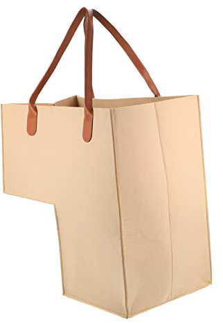 ANDRESLAD Panier De Rangement Escalier Feutre à Capacité Importante Panier à Linge Pliable Avec Poignée Confortable Organisateur Multi-usage Pour Maison Et Jouets Standard Pour Escaliers