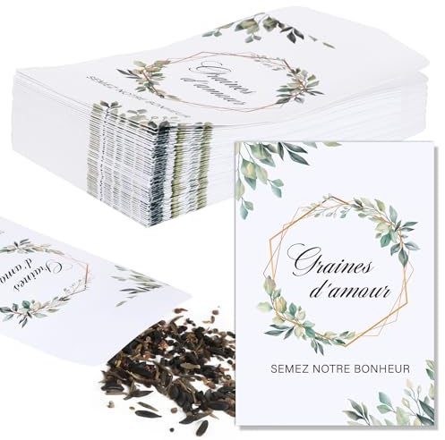 BOFUNX 50pcs Hochzeit Papiertüten Mini Tüten