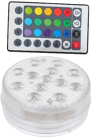 YARNOW 1 Satz LED Unterwasserlicht für Aquarien und Pools Farben Fernbedienung Dekorative Lichter für Fischbehälter und Gartenpartys